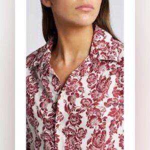 NWT Faithfull the Brand Estelle Floral Shirt, Size 12